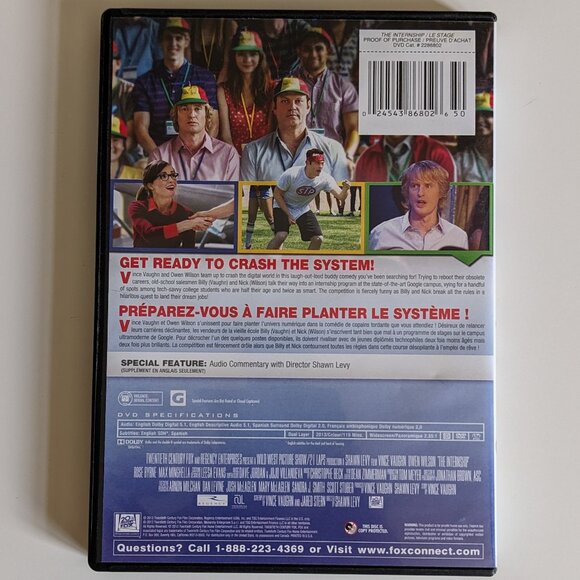 5 for $10 Movies | The Internship Movie DVD - Picture 2 of 5
